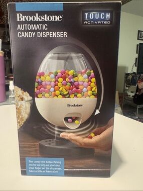 Brookstone White Touch-Activated Candy Dispenser